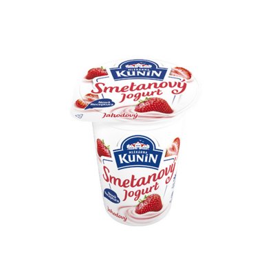 Smetanový jogurt jahodový 150 g